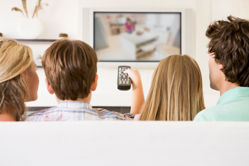 people enjoying home theatre installation